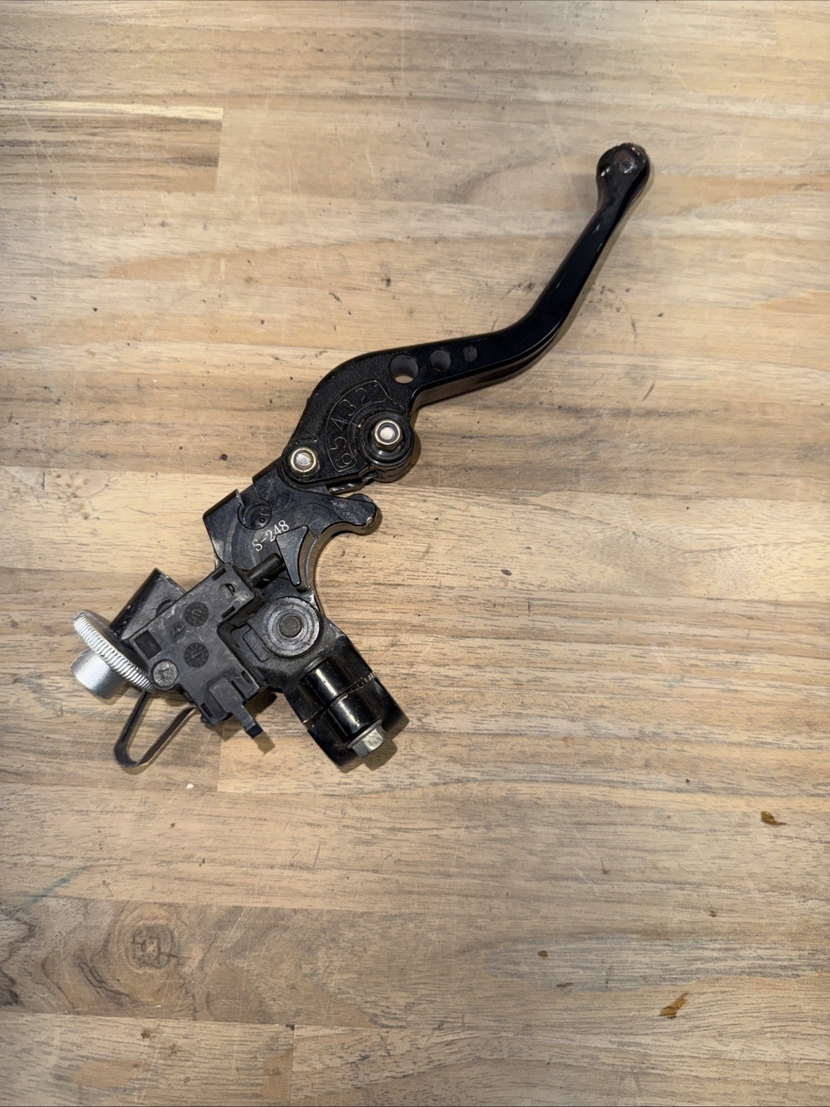 Unknown Motorcycle Clutch Lever Perch Assembly Adjustable Black Gold