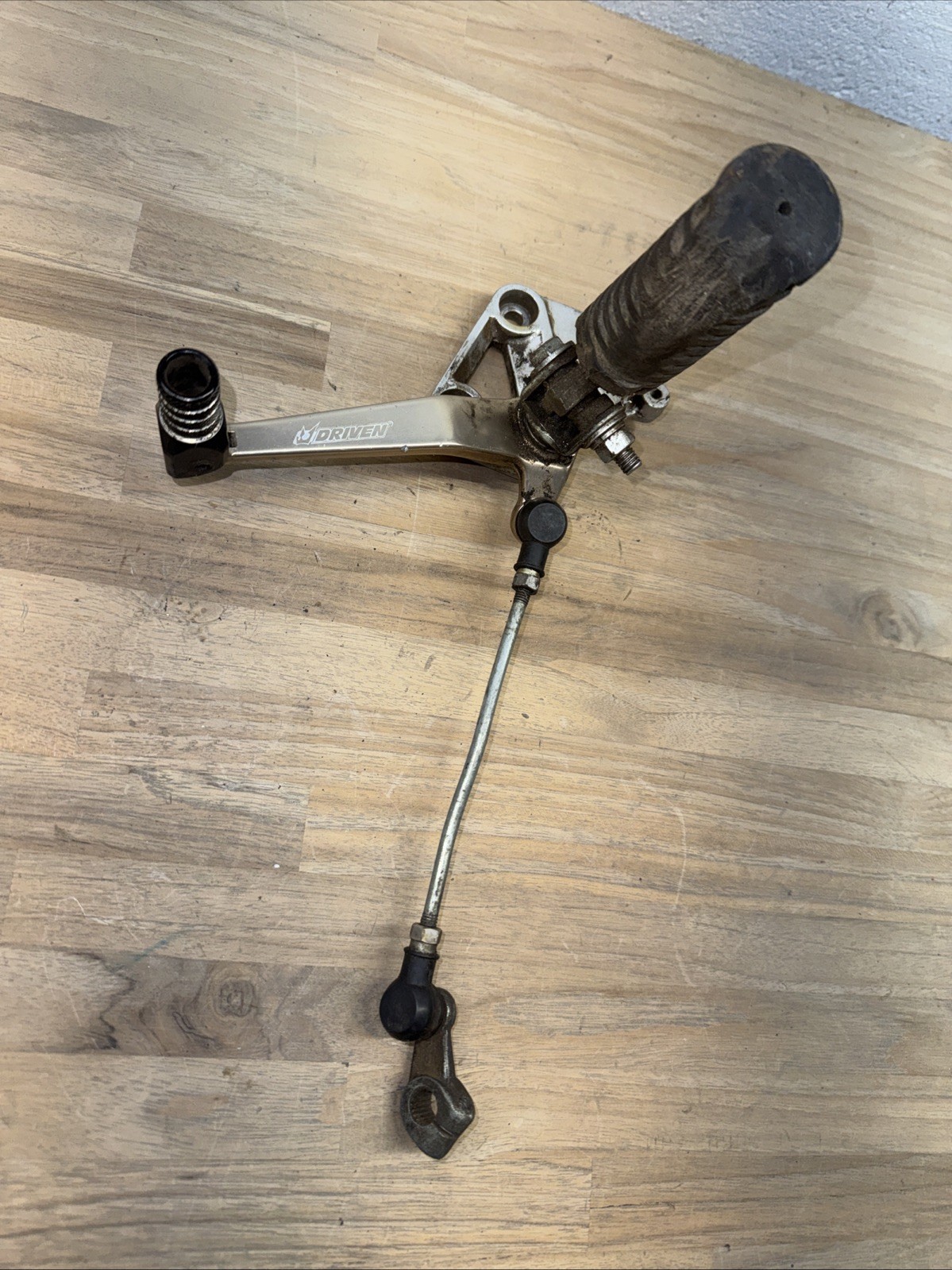 Driven Rear Brake Pedal Lever w/ Linkage Dirt Bike Motorcycle