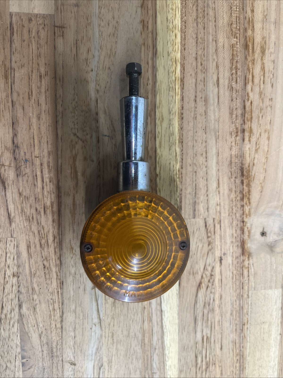 74 75 76 Vintage Suzuki GT250 Twin Amber Front Right Turn Signal Indicator TS85
