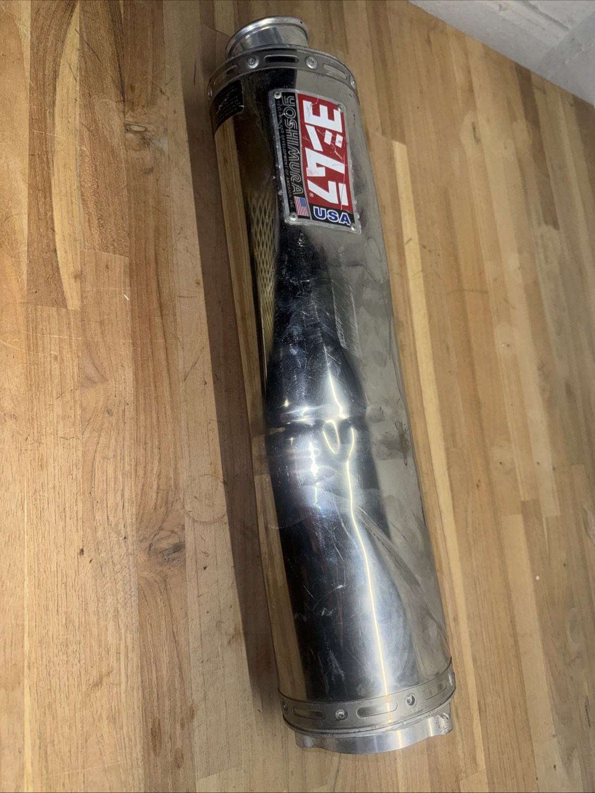 Yoshimura RS3 Bolt-On Exhaust Muffler Dented Motorcycle Unknown Fit