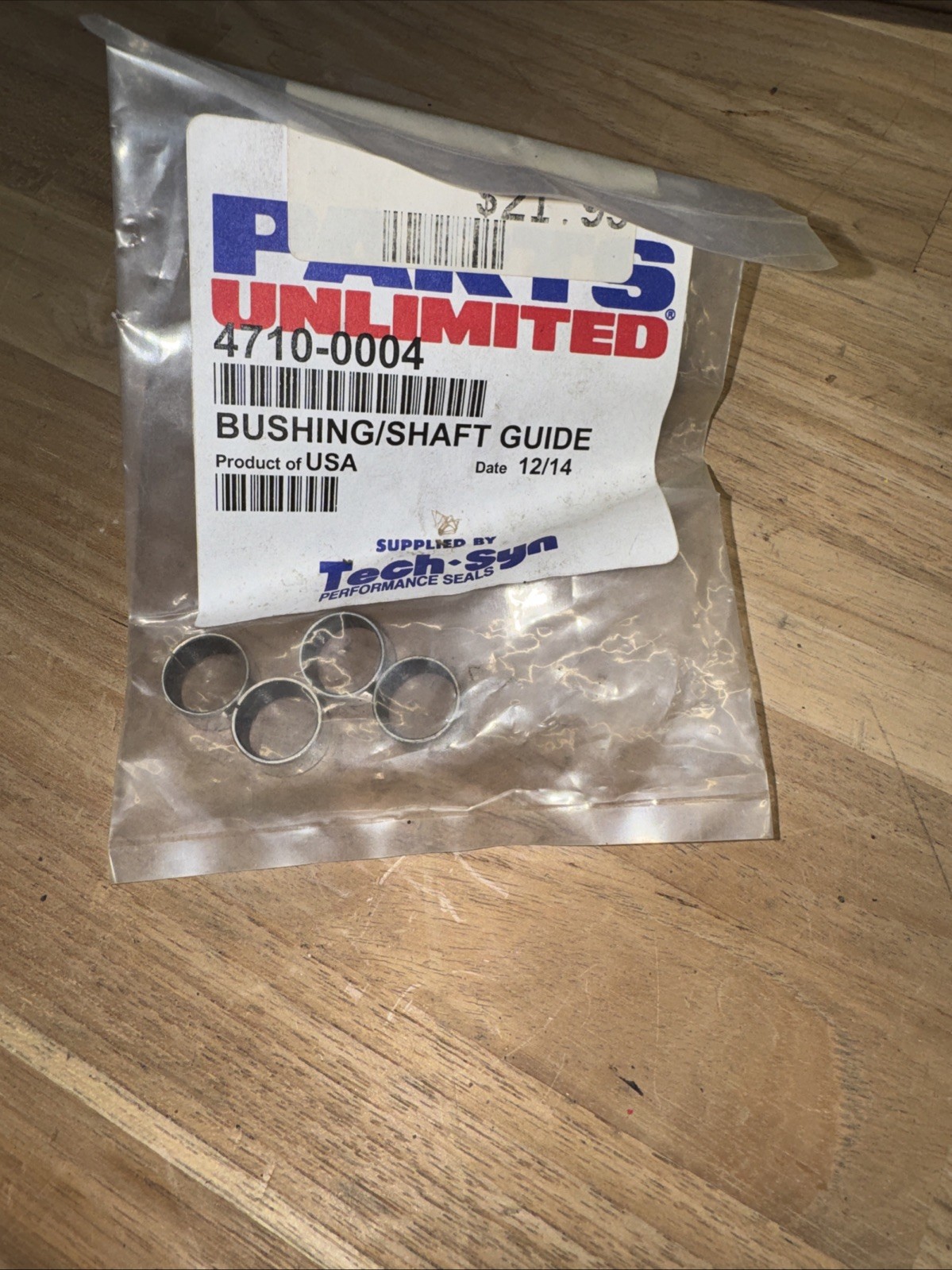 Parts Unlimited 4710-0004 Bushing Shaft Guide Tech-Syn Performance Seals NOS