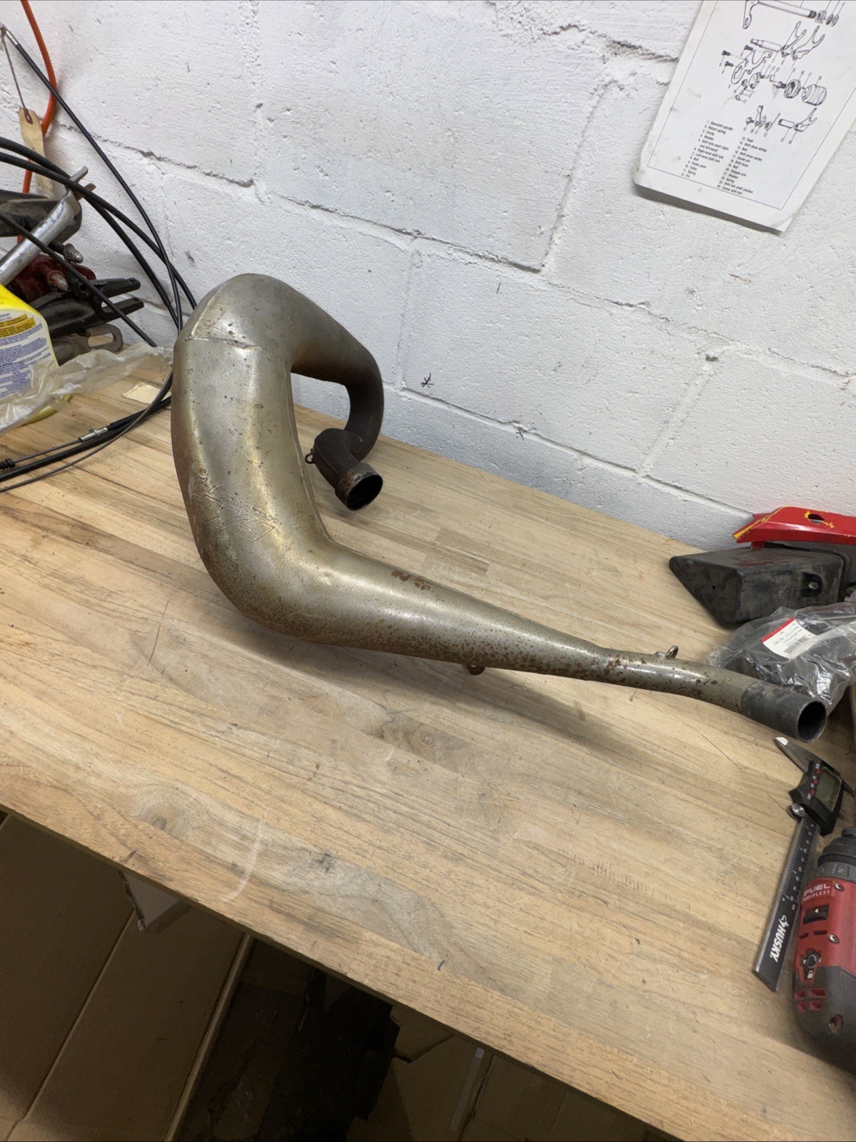 FMF EV Series 2-Stroke Expansion Pipe Vintage Honda – Exact Model Unknown