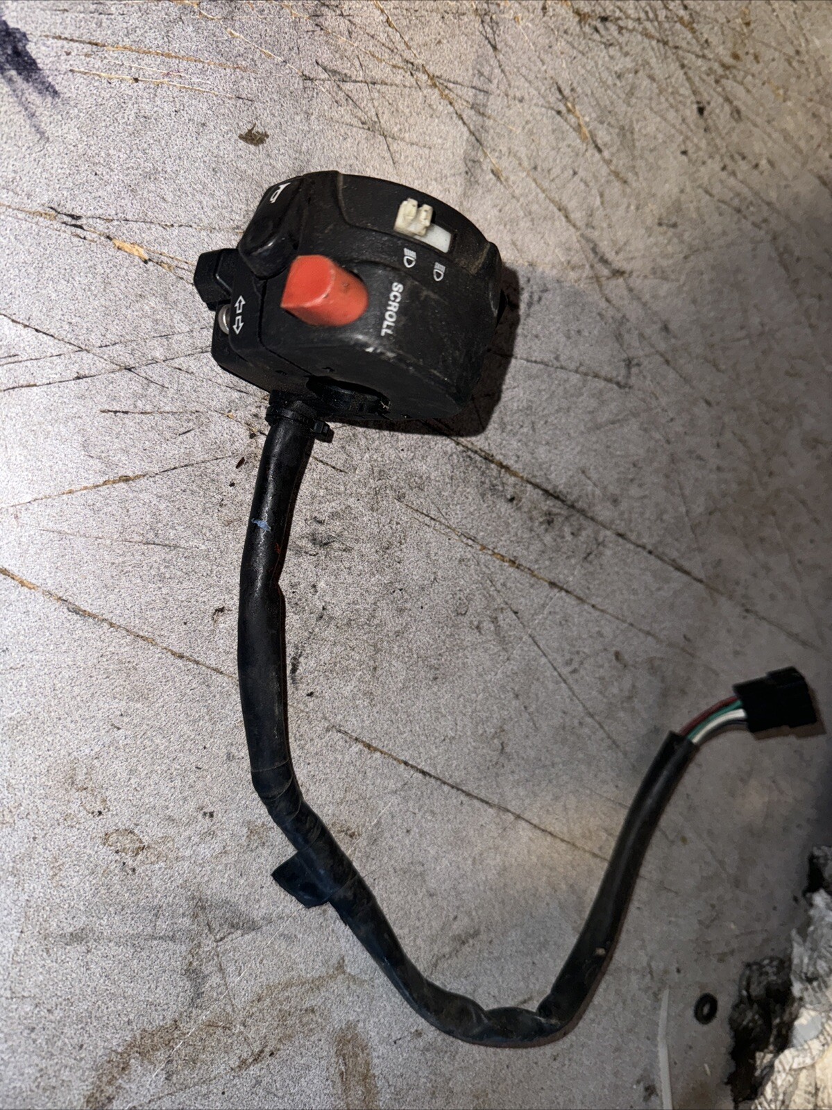 2008 Aprilia SXV 550 OEM Left Side Handlebar Controls Horn/Lights/Turn Signal