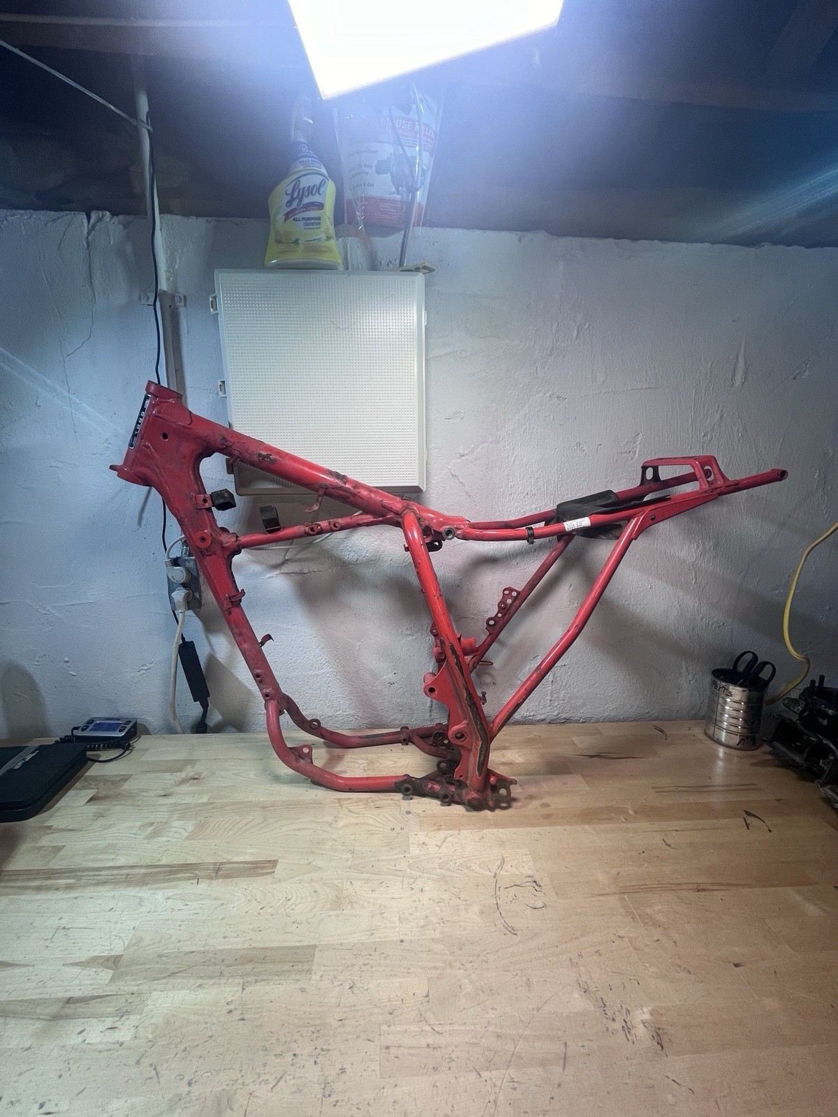 85 Honda XR200 XR 200 Main Frame Chassis Body Engine Cradle Subframe 1985