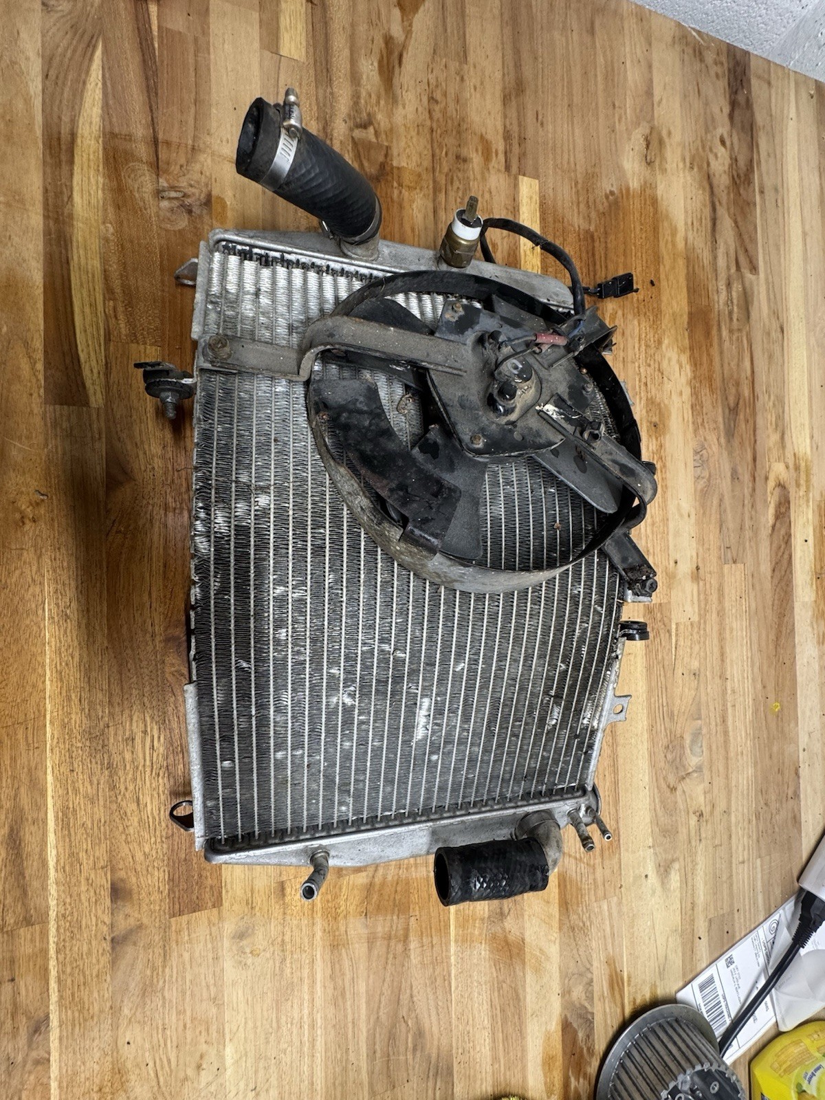1998 99 Kawasaki ZX9R ZX900C OEM Radiator w/ Cooling Fan & Hoses Ninja 900 ZX9